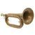 Original WWII Imperial Japanese Military Brass Bugle with Marked Mouthpiece Original Items