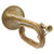 Original WWII Imperial Japanese Military Brass Bugle with Marked Mouthpiece Original Items