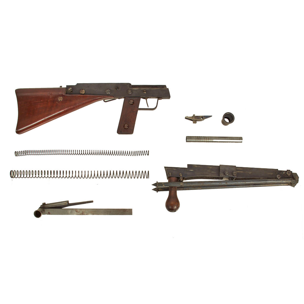 Original French WWI Fusil-Mitrailleur Modèle 1915 CSRG Chauchat Saw Cut Lower Frame with Bipod, Cocking Handle & More Original Items