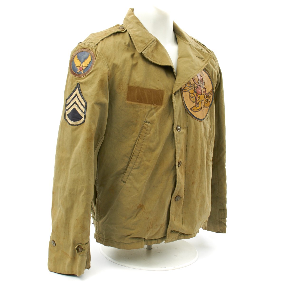 Can I put Military patches on denim jacket? - AIR FORCE (USAAF IS