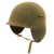 Original U.S. WWII USAAF Bomber Crew M3 Steel FLAK Helmet with Flocked Paint - Late Variant Original Items