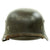 Original German WWII Army Heer M40 Single Decal Steel Helmet with Size 56 Liner - ET64 Original Items