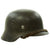 Original German WWII Army Heer M40 Single Decal Steel Helmet with Size 56 Liner - ET64 Original Items