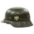 Original German WWII Army Heer M40 Single Decal Steel Helmet with Size 56 Liner - ET64 Original Items