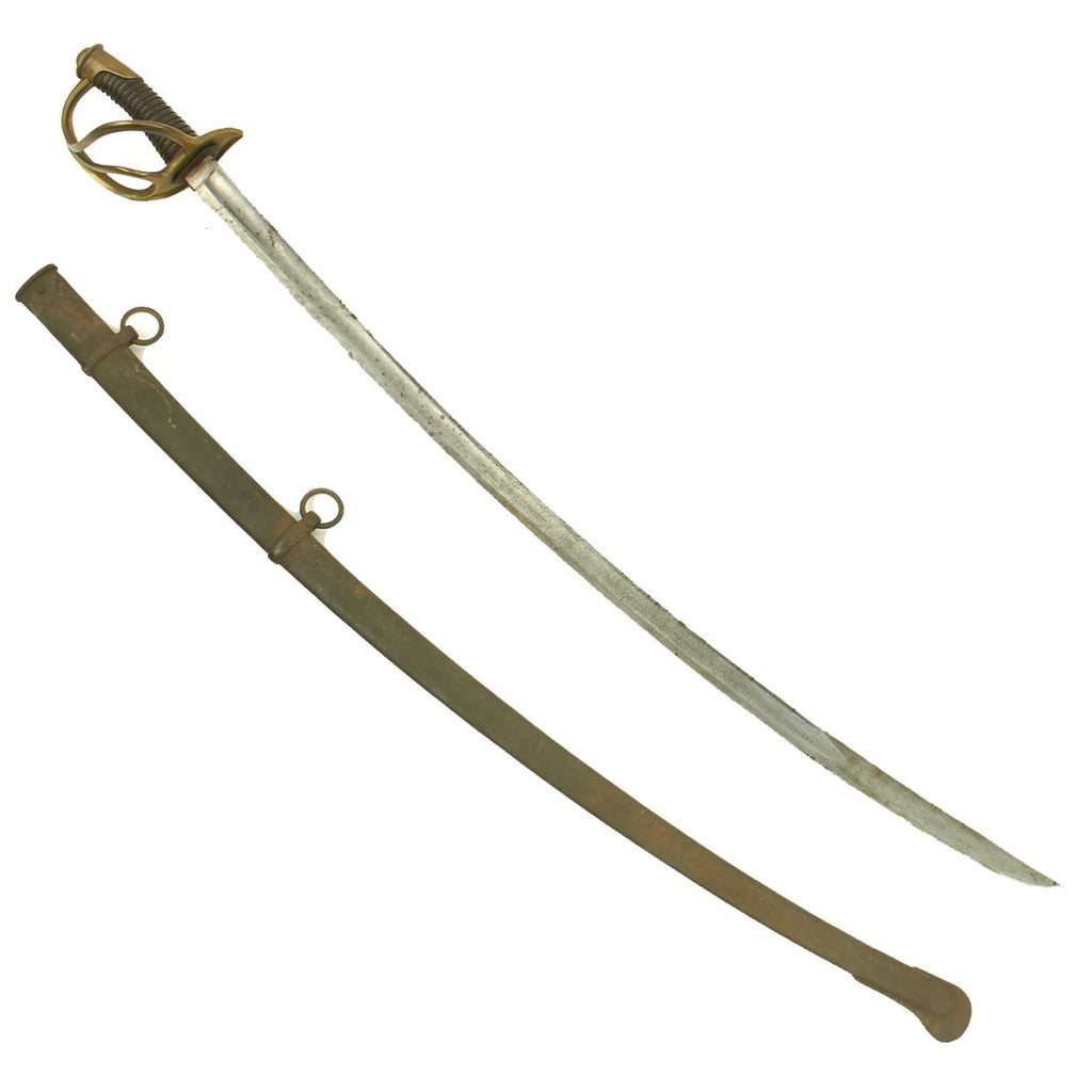 Original U.S Civil War German Made M-1840 "Wrist Breaker" Heavy Cavalry Saber by Röhrig & Co. Solingen Original Items