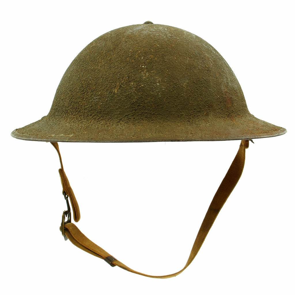 Original U.S. WWII M1917A1 Named Kelly Helmet with Textured Paint - Lt. Shaffmaster Original Items