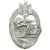 Original German WWII Panzer Assault Tank Badge Silver Grade by Rudolf Karneth Original Items