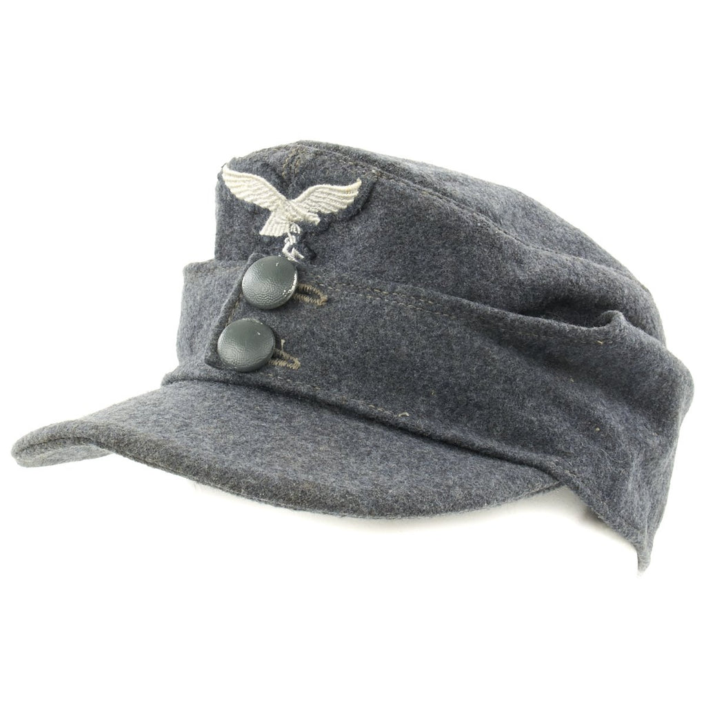Original German WWII 1944 Luftwaffe M43 Einheitsmütze Wool Field Cap - Size 58 Original Items