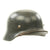Original German WWII Named Army Heer M40 Single Decal Steel Helmet with Liner - ET64 Original Items