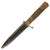 Original German WWI Trench Fighting Knife by Demag of Duisburg with Ribbed Grips & Scabbard Original Items