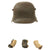Original Imperial German WWI M16 Stahlhelm Helmet with Liner Remnants - marked Si.66 Original Items