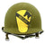 Original U.S. Vietnam War 1st Air Cavalry Division Reconnaissance Unit Marked M1 Helmet Original Items