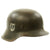 Original German WWII M42 SS Single Decal Helmet with Bring Back Certificate - Size 64 Original Items