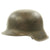 Original German WWII M42 SS Single Decal Helmet with Bring Back Certificate - Size 64 Original Items