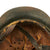 Original German WWII M42 SS Single Decal Helmet with Bring Back Certificate - Size 64 Original Items