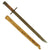 Original Japanese Late WWII Arisaka Type 30 Last Ditch Bayonet with Rare Burlap Scabbard Original Items