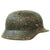 Original German WWII M40 Russian Front Battlefield Pickup Helmet Shell - marked Q66 Original Items
