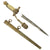 Original WWII German 2nd Model Naval Dagger by Carl Eickhorn with Lightning Bolt Scabbard & Portepee Original Items
