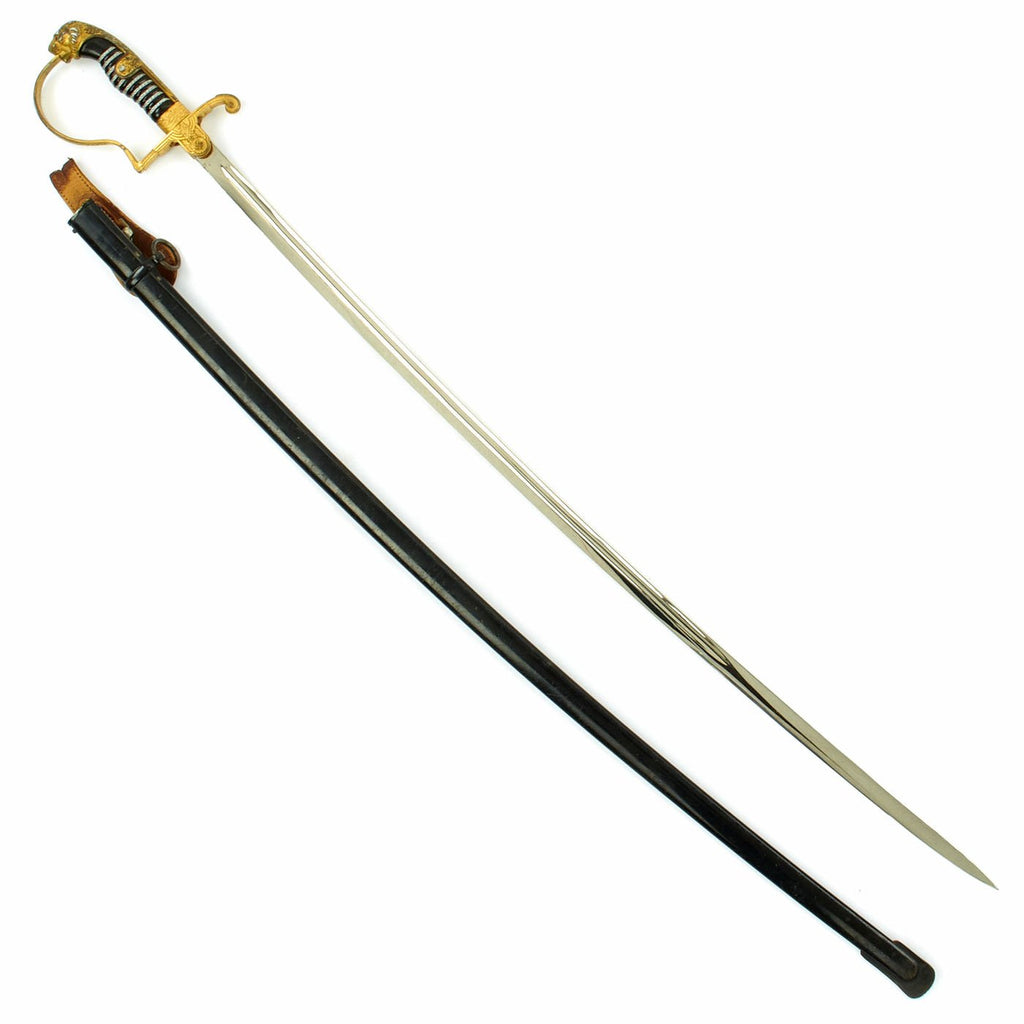 Original German WWII Model 1695 Army Officer's Leopard Head Sword