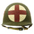 Original WWII U.S. Medic Schlueter Front Seam Fixed Bale M1 Helmet with Firestone Liner Original Items