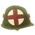 Original WWII U.S. Medic Schlueter Front Seam Fixed Bale M1 Helmet with Firestone Liner Original Items