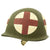 Original WWII U.S. Medic Schlueter Front Seam Fixed Bale M1 Helmet with Firestone Liner Original Items