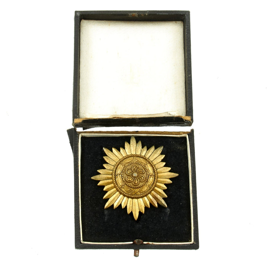 Original German WIII Ostvolk Eastern Peoples Medal First Class in Gold with Case Original Items