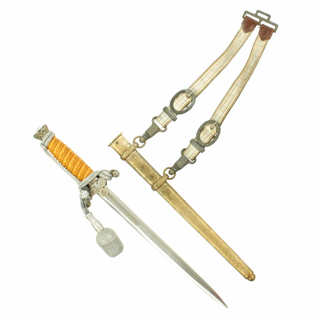 Original WWII German Army Heer Officer Dagger by E. & F. Hörster with Hanger and Portepee Original Items