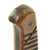Original German WWII Ribbed Wood Handle Trench Fighting Knife with Steel Boot Scabbard Original Items