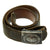 Original German WWII Luftwaffe Leather Belt with Steel Painted Buckle - both dated 1942 Original Items