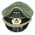 Original German WWII Army Heer Officer Visor Crush Cap by Schellenberg with Photo of USGI Wearing Hat Original Items