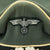 Original German WWII Army Heer Officer Visor Crush Cap by Schellenberg with Photo of USGI Wearing Hat Original Items