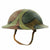 Original U.S. WWI M1917 Doughboy Helmet with Original Camouflage Textured Paint - size 6 7/8 Liner Original Items