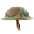 Original U.S. WWI M1917 Doughboy Helmet with Original Camouflage Textured Paint - size 6 7/8 Liner Original Items