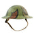 Original U.S. WWI M1917 Doughboy Helmet with Original Camouflage Textured Paint - size 6 7/8 Liner Original Items
