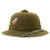 Original German WWII Second Model DAK Afrikakorps Sun Helmet with Brass Badges - Dated 1941 Original Items