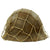 Original Japanese WWII Type 92 Army Combat Helmet with Liner, Chinstrap, and Netting - Tetsubo Original Items