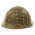Original Japanese WWII Type 92 Army Combat Helmet with Liner, Chinstrap, and Netting - Tetsubo Original Items