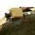 Original U.S. WWII 1943 M1 McCord Fixed Bale Helmet with USMC Camo Poncho Cover and Westinghouse Liner Original Items