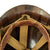 Original U.S. WWII 1943 M1 McCord Fixed Bale Helmet with USMC Camo Poncho Cover and Westinghouse Liner Original Items