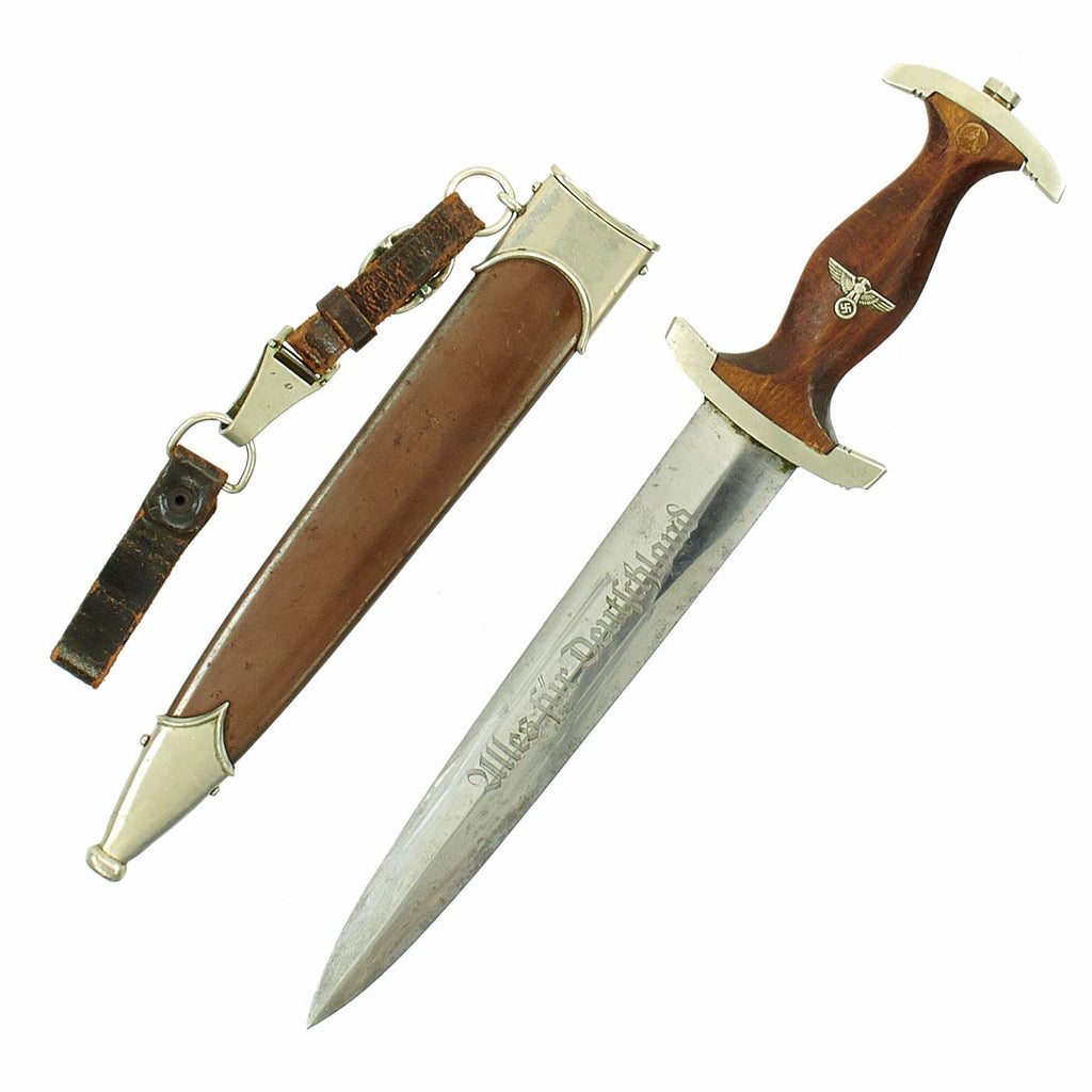 Original German WWII Early SA Dagger by E. Pack & Söhne of Solingen - Possible Ground Röhm Signature Original Items