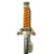 Original WWII German Army Heer Officer Dagger by Carl Eickhorn with Belt Hanger and Portepee Original Items