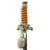 Original WWII German Army Heer Officer Dagger by Carl Eickhorn with Belt Hanger and Portepee Original Items
