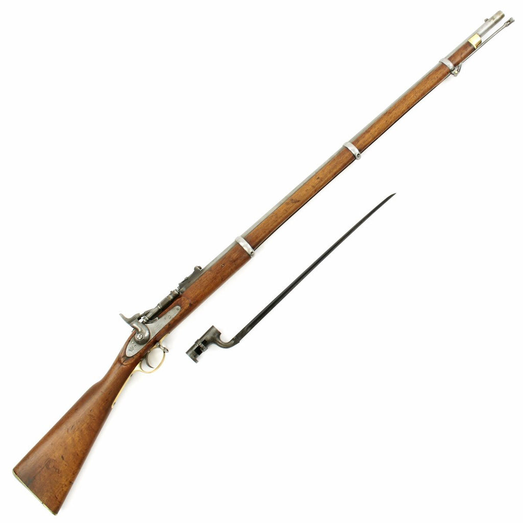Original British P-1853 Enfield Three Band Rifle Converted to Snider Mk.II** with Bayonet - dated 1857 Original Items