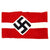 Original German WWII Field Used Hitler Youth Member Armband with Embroidered Insignia - Hitlerjugend Original Items