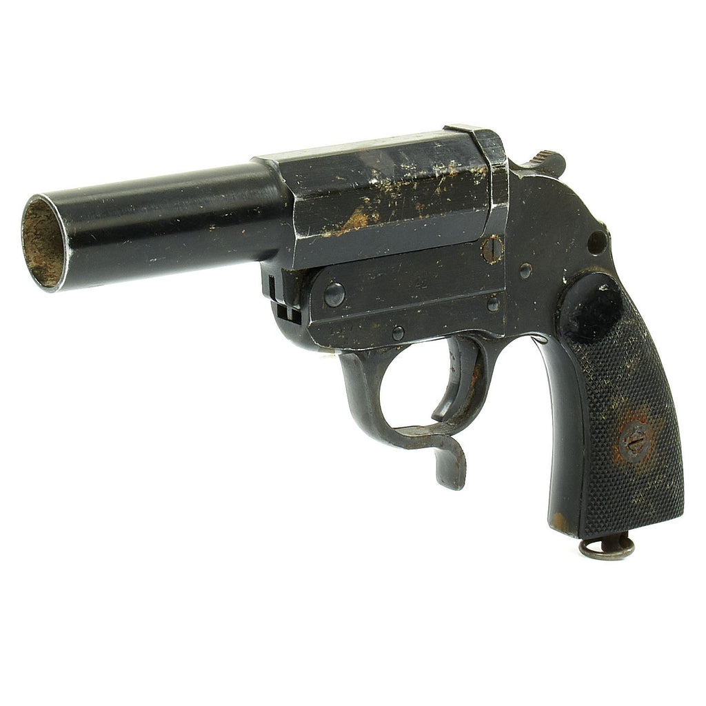 Original German WWII Leuchtpistole 34 Heer Signal Flare Pistol by Bernhard Berghaus - Dated 1942 Original Items