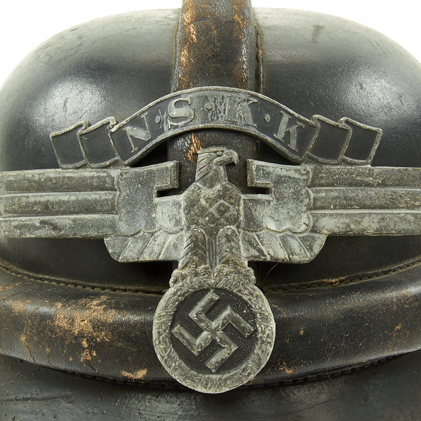 【希少】 2G ／ N.42 HildundK Original German WWII 2nd Pattern NSKK Crash Helmet