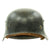 Original German WWII Luftwaffe M35 Single Decal Droop Tail Eagle Helmet - ET66 Original Items