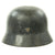 Original German WWII Luftwaffe M35 Single Decal Droop Tail Eagle Helmet - ET66 Original Items