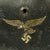 Original German WWII Luftwaffe M35 Single Decal Droop Tail Eagle Helmet - ET66 Original Items